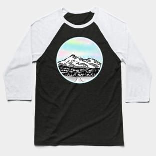 Mount Shasta Geometric Baseball T-Shirt